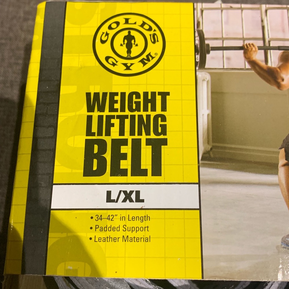Golds Gym Power/ Weight Lifting Leather Belt - Picture 3 of 8